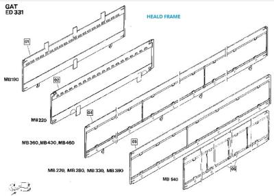 China Peças sobresselentes do quadro do liço do ajustador para os teares ISO14001 de matéria têxtil à venda