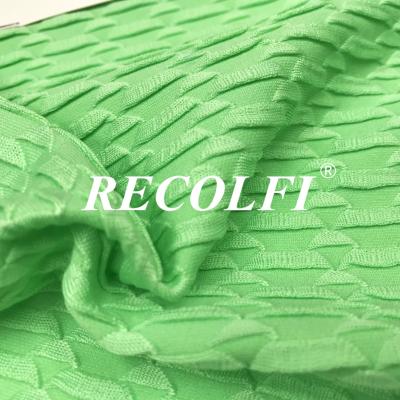 China Tela de malla reciclada Spandex de la materia textil el 8% de Rex del poliéster en venta