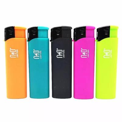 China Plastic Dongyi Gas Lighter with Customs Logo Electric Candle Lighter Rechargeable Briquet for sale