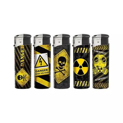 China Customized Request Electric Cigarette Gas Lighters with Skull Design and Customization for sale