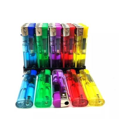 China 80*23.7*11.18mm Size Disposable Gas Lighter with Cool Electronic Design for sale