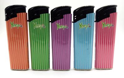 China Plastic Disposable Lighters with Flashlight En13869 Certified and Customized Printing for sale