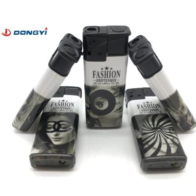 China Customized Colorful Label Fashionable Cigarette Lighter for European and American Model NO. DY-F007 Plastic for sale
