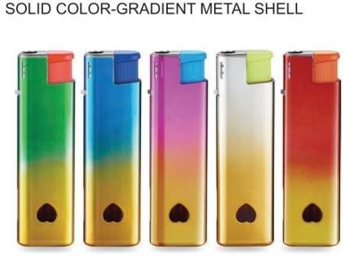 China Europe Standard Refillable Disposable Metal Gold Electronic Gas Lighter for Cigarette for sale