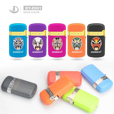 China Plastic Windproof Lighters Dy-Z001 With Multi Colors And 7.38*3.8*1.97 CM Size for sale