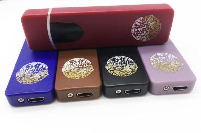 China Customized USB Plastic Windproof Electronic Fingerprint Cigarette Lighter for Smoking for sale