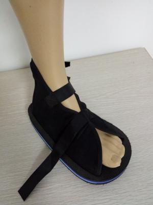 China Orthopedic Orthowedge Shoe Black Post Op Surgical Shoe For Post Surgery Accommodation for sale