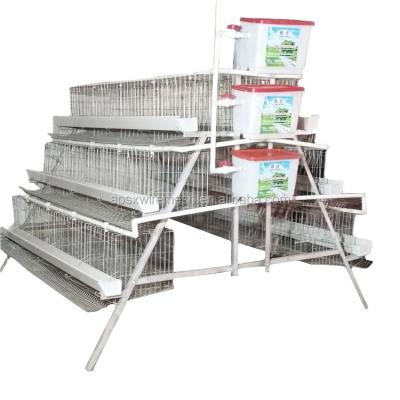 China Side Ventilation Layer Chicken Cage For Manual Manure Removal Capacity 96-160 Chickens à venda