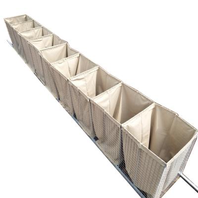 China Military Barrier  metal mesh bag stainless steel anti-explosion hesco bag for hesco sand wall barrier for sale