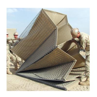 China SGS Square Shape Military Defensive Barrier Gabion Barriers 300GSM  In Ghana for sale