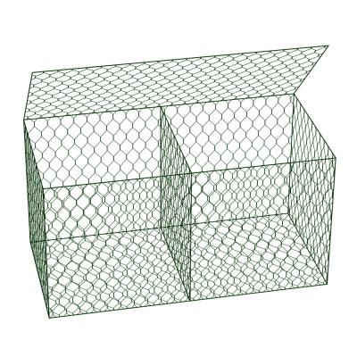 China 2.0-4.00mm Iron Wire Mesh Gabion Box Square Meter Gabion Wall Cages for sale