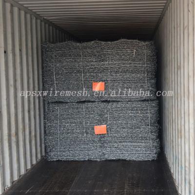 China Water Project Stone Gabion Basket Rock Retaining Wall  Gabion Wall Cages 8x10cm Hole à venda