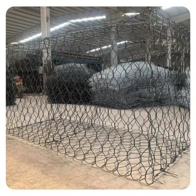 China 2.7mm Galvanized Wire Gabion Fence Baskets Double Twist for sale
