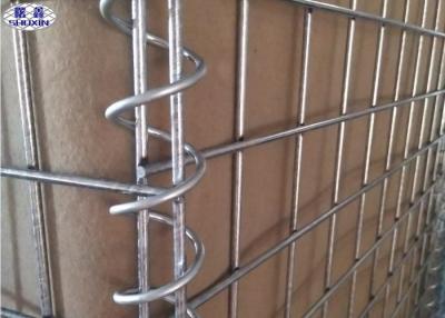 China Collapsible Metal Gabion Box Security Barrier 300gsm Sand Color OEM Service for sale