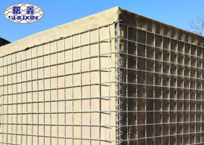 China Welded Defensive Barrier Anti - Explosion Wall With Beige Geotextile for sale