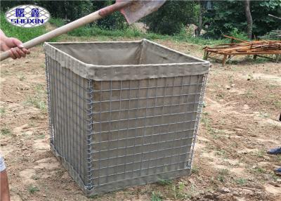 China Galfan Welded Defensive HESCO Barriers SX 5 With Heavy Duty Geotextile Cloth for sale