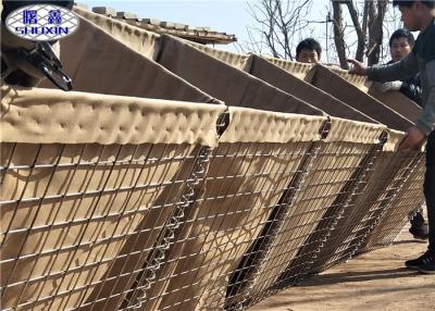 China La pared defensiva galvanizada sumergida caliente del bastión/soldó con autógena las cestas de Gabion del alambre en venta