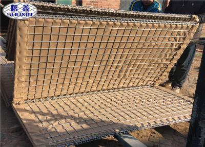 China Sand Filled Gabion Flood Barriers With Geotextile Galvanized Steel Wire for sale