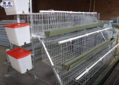 China Metal Wire Mesh Poultry Chicken Cages , Battery Type Breeding Cages for sale