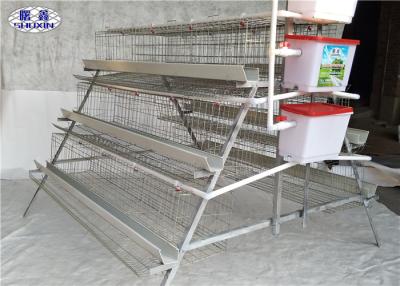 China 3 Tiers Layer Chicken Cage / Commercial Layer Cages 4 Cells 96 Birds for sale