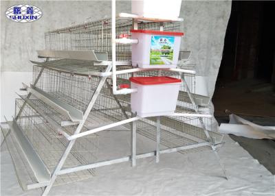 China Poultry Farm 4 Tiers Layer Chicken Cage With Feeders And Water System for sale