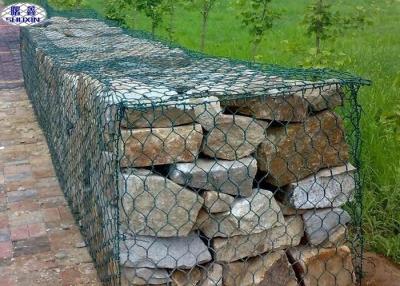 China Custom Hexagonal Gabion Wall Cages / Wire Mesh Rock Retaining Wall for sale