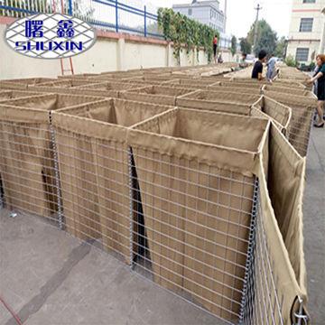 China HESCO Defensive Barrier Retaining Wall Wire Mesh 4-5.0mm Wire Dia ISO9001 Certificated for sale