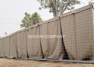 China 3''X 3'' Square Hole Shape Military Barriers Hesco Bastion For Standard Site Security for sale