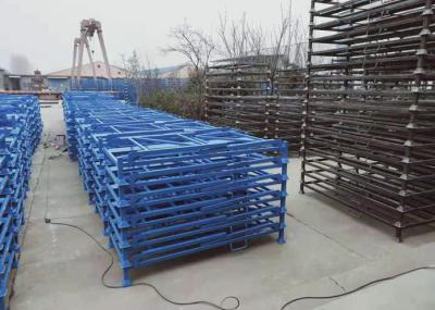 China Kundengebundene logistische Lager-Speicher-harte Beanspruchung, die Metallrahmen-Regale stapelt zu verkaufen