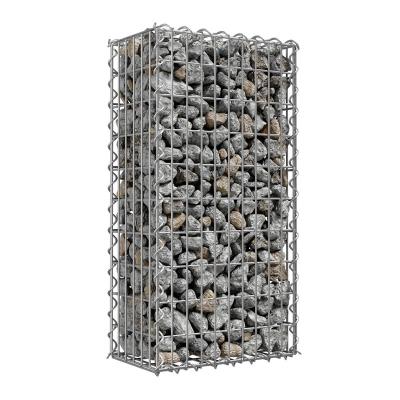 China 2x1x1 Cheap Stone Gabion Wires Box Wall Gabion Basket Wire Mesh Fencing for sale