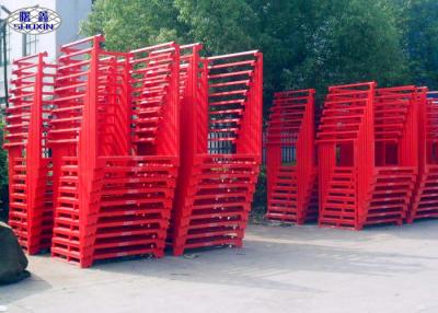 中国 産業のために塗られる鋼鉄貯蔵のタイヤ パレット棚の折り畳み式の携帯用粉 販売のため