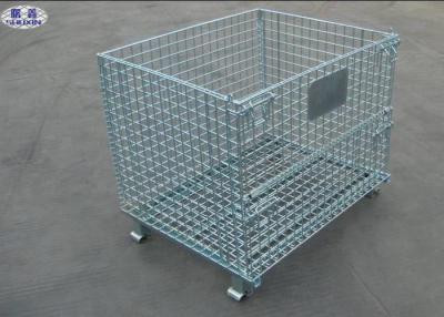 China Metal Steel Wire Pallet Cages Turnover / Storage / Recycling For Goods for sale