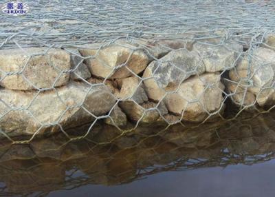 China Pvc Coated Galvanized Erosion Control Gabion Baskets For River / Bank Slope for sale