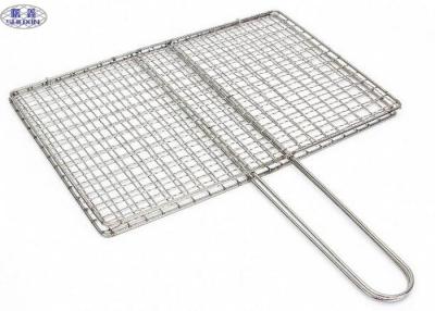 China Square Barbecue Grill Wire Mesh , Stainless Steel BBQ Grill Mesh ISO Certificated for sale