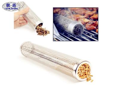 China Smokincube Wood Pellet Smoker Tube Perforated Stainless Steel For Barbecue for sale