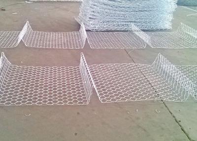 China Zinc Coat 80 * 100 Mm Gabion Wall Cages / Gabion Basket Cage River Protection for sale