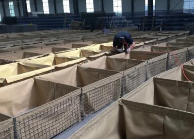 Κίνα Γεμισμένο άμμος εμποδίων εμπόδιο προμαχώνων Hesco τοίχων εμποδίων αντι φυσήματος στρατιωτικό προς πώληση