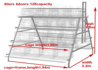 China Poultry Farm House A Type Hdg Battery Cage For Layers for sale