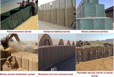 China 1 X 1 X 1 Military Protective Bastion Galfan Sand Filled Barriers for sale