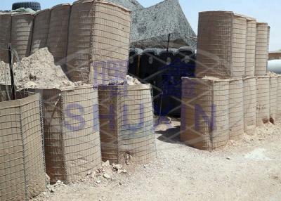 China Defensive Type Welded Gabion Box SGS Military Barrier for sale