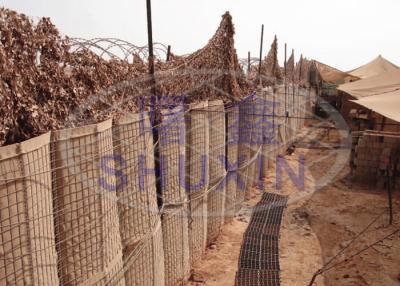 China Military Protection Galvanized Wire Mesh Hesco Blast Walls Standard Size for sale