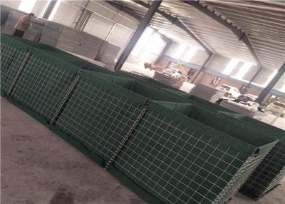 China Recipientes verdes de Hesco do geotêxtil de 4MM para a proteção da força à venda