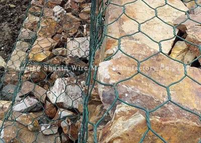 China 1*1*1m Weave Wire Mesh Pvc Coated Gabion Mattress For Bridge Protection for sale