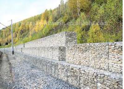 China El Pvc cubrió la pared galvanizada de Gabion enjaula control de la erosión en venta