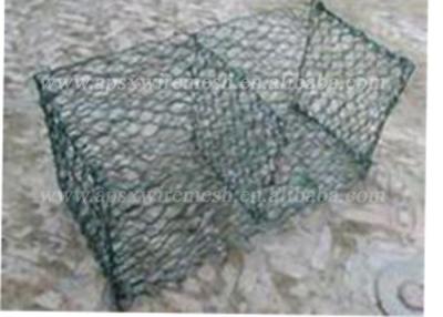 China Q235 Green Pvc Coated Hexagonal Stone Filled Gabions for sale