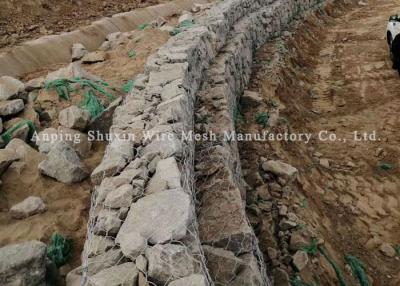 China Galvanized Hexagonal Iron Wire Filling Gabion Baskets For River Bank Protection for sale