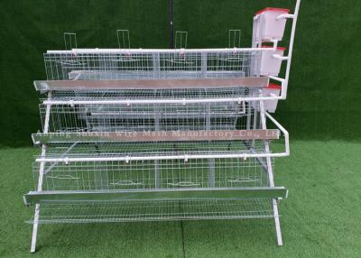 China Hot Dipped Galvanized Cages For Chicken 3 Tiers 4 Doors 96 Birds CE Certificate for sale