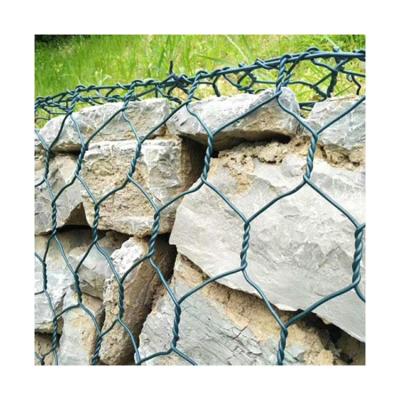 China Green Pvc Coated 2.7mm Gabion Box For River Flood Control Reinforcement for sale
