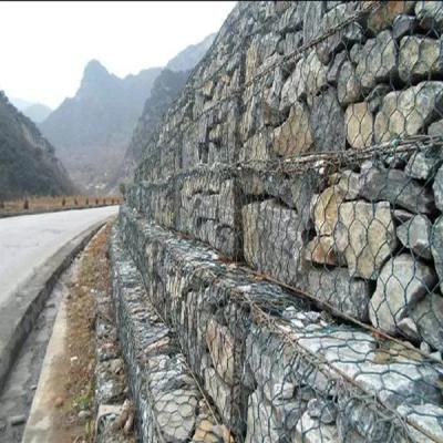 China 3*1*1m Steel Gabion Baskets Hot Galvanized Wire Mesh For River Regulation for sale