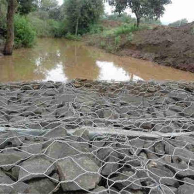 China Cestas galvanizadas de Gabion 2m x 1m x cerca de fio tecida 1m River Protection do ferro à venda